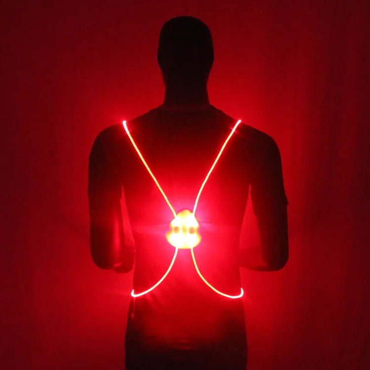LumaGuard Reflective LED Vest for Running, Cycling, and Walking