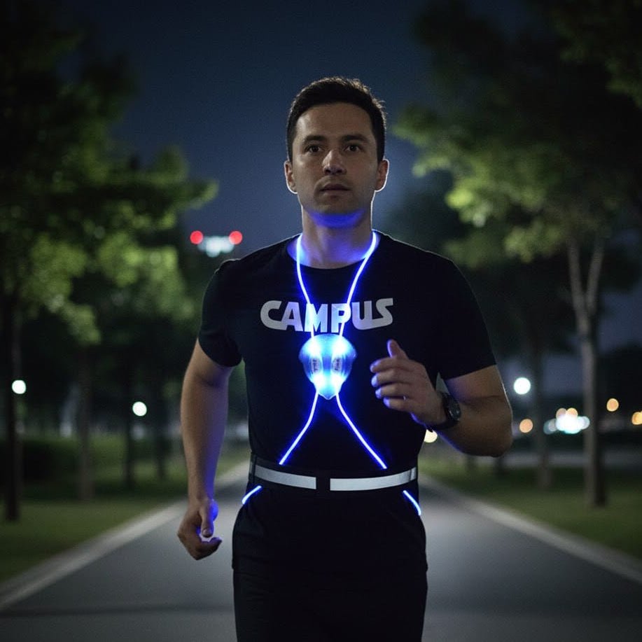 LumaGuard Reflective LED Vest for Running, Cycling, and Walking