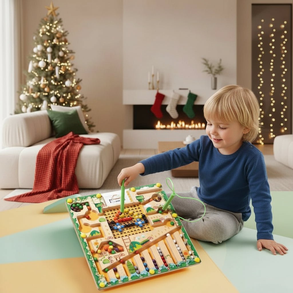 CountPath Montessori magnetisk labyrint til tal, farver og logik