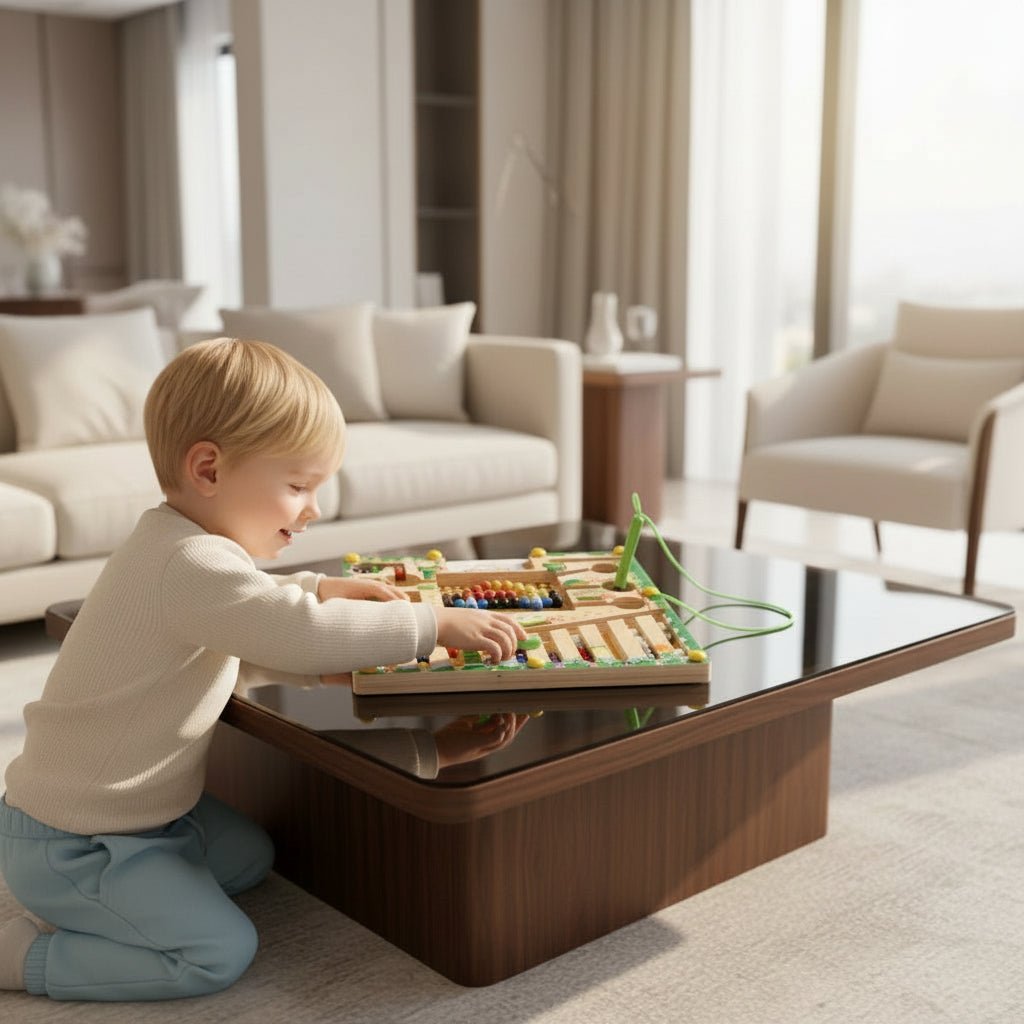 CountPath Montessori magnetisk labyrint til tal, farver og logik