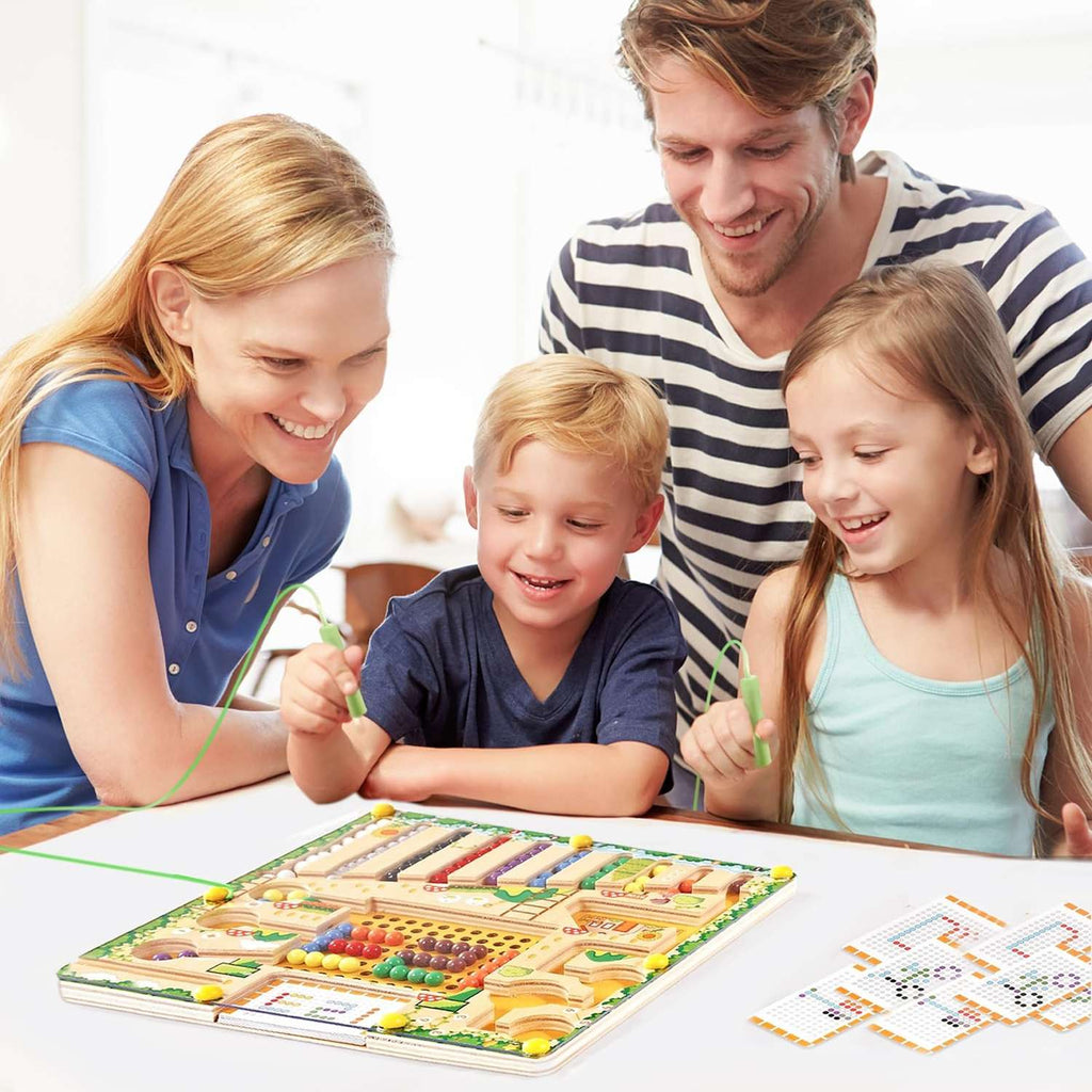 CountPath Montessori magnetisk labyrint til tal, farver og logik