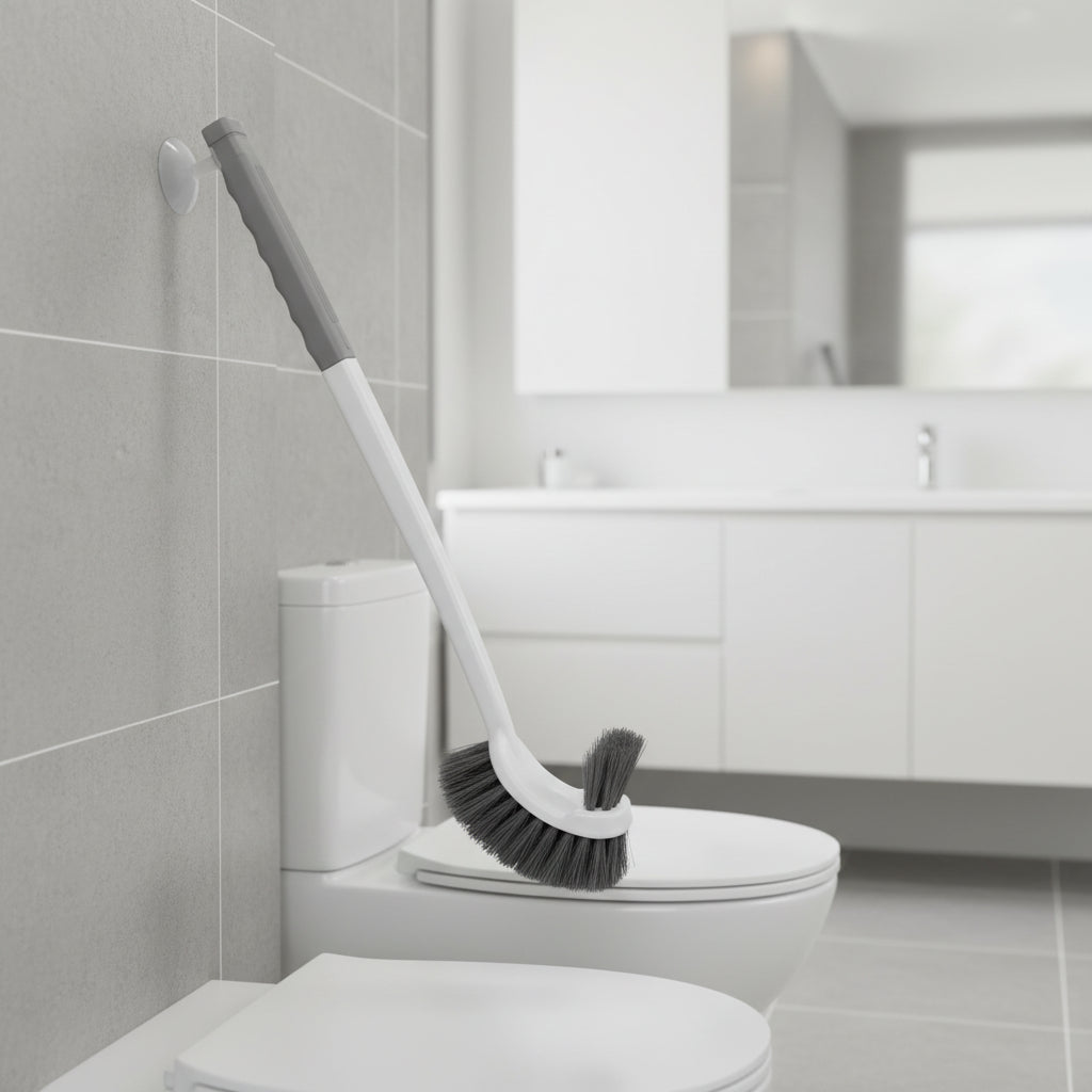 BrightReach falra szerelhető, kétoldalas WC-kefe alapos mélytisztításhoz