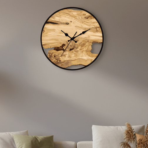 LumaClear Elegant Klar Akryl Veggklokke for Moderne Minimalistisk Dekor