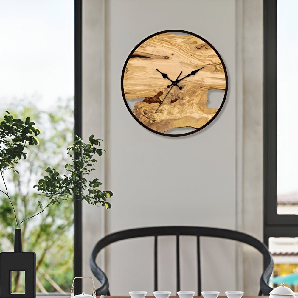 LumaClear Elegant Klar Akryl Veggklokke for Moderne Minimalistisk Dekor