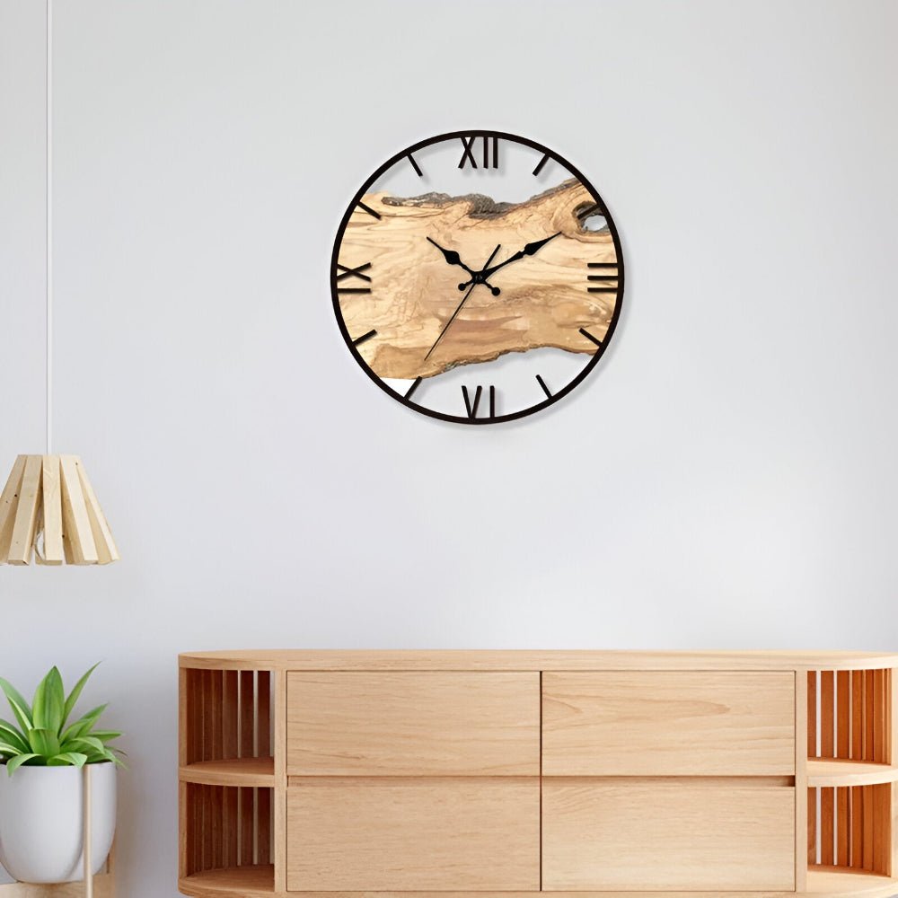 LumaClear Elegant Klar Akryl Veggklokke for Moderne Minimalistisk Dekor