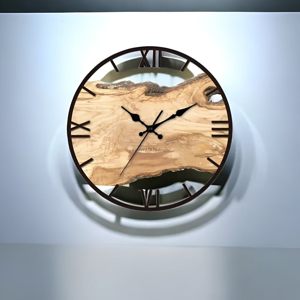 LumaClear Elegant Klar Akryl Veggklokke for Moderne Minimalistisk Dekor