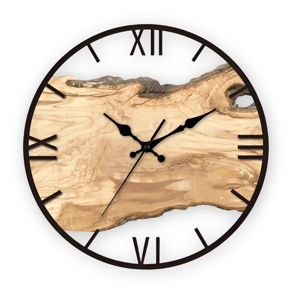 LumaClear Elegant Klar Akryl Veggklokke for Moderne Minimalistisk Dekor