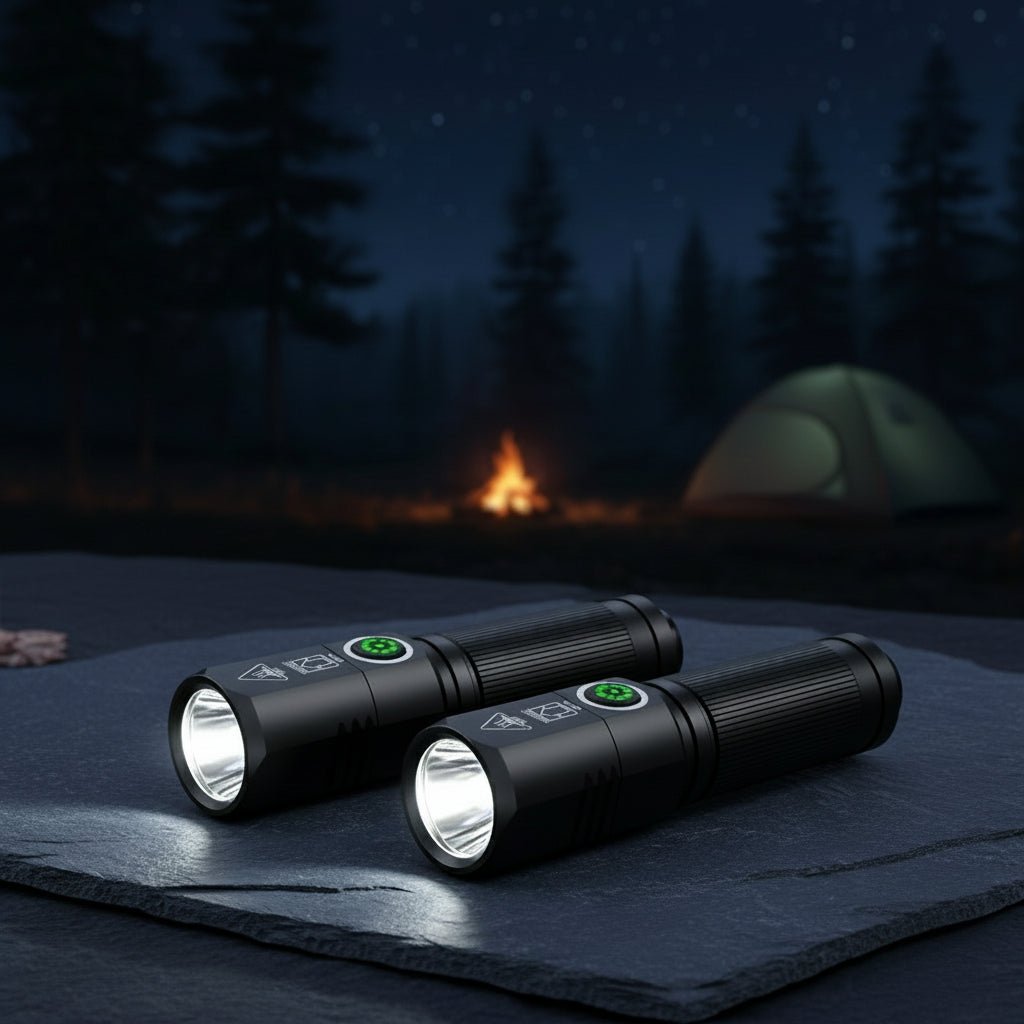 NovaLumen High Power Type C Rechargeable LED Flashlight 100000 Lumens For Outdoor Use
