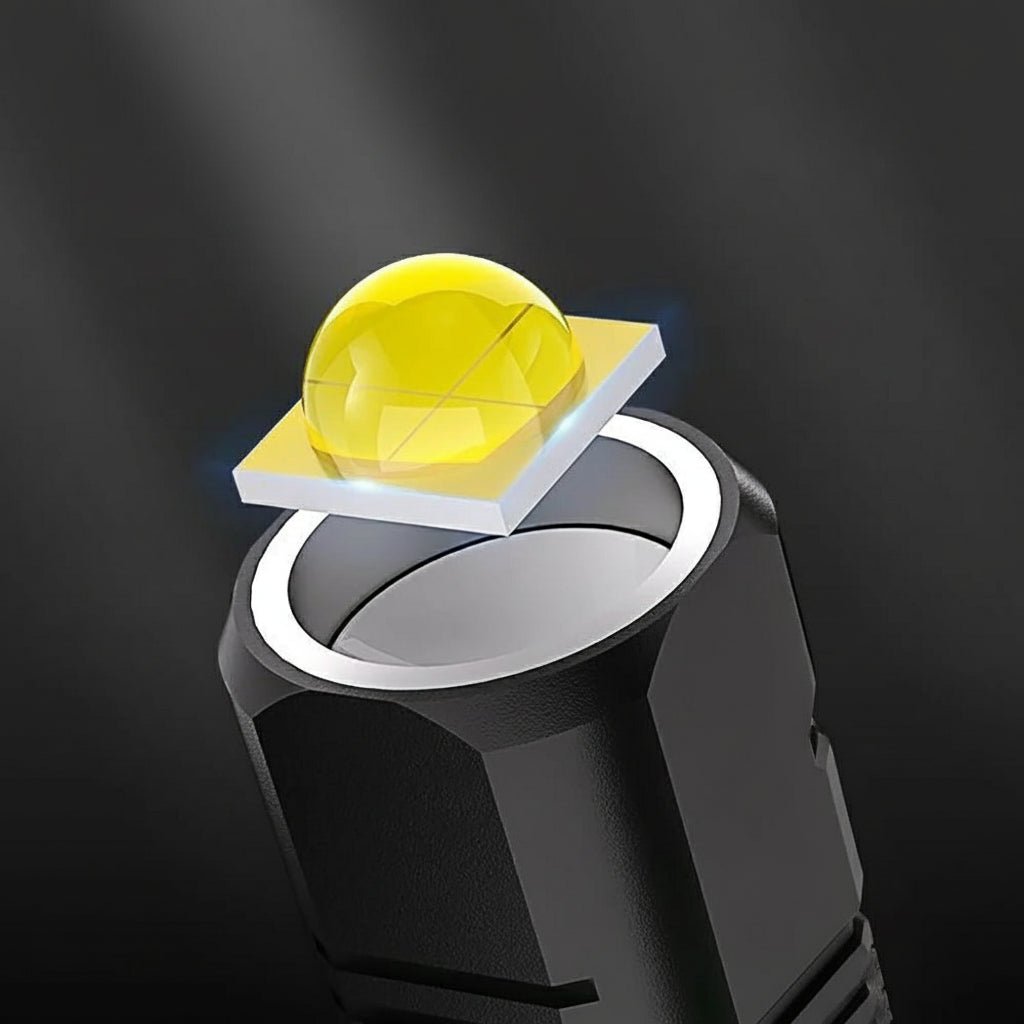 NovaLumen High Power Type C Rechargeable LED Flashlight 100000 Lumens For Outdoor Use
