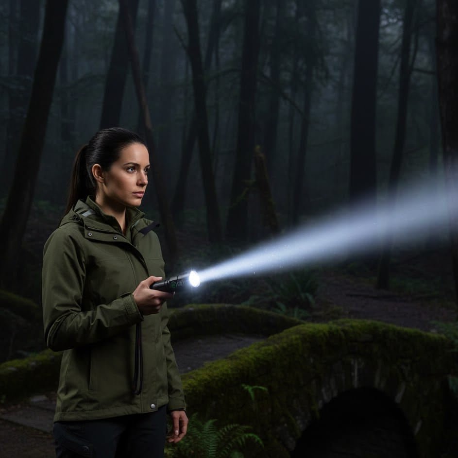 NovaLumen High Power Type C Rechargeable LED Flashlight 100000 Lumens For Outdoor Use