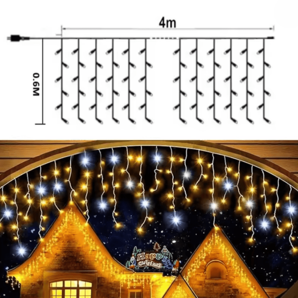 NovaLume LED-Gartenvorhanglichter Magischer wetterfester Glanz für Terrassen