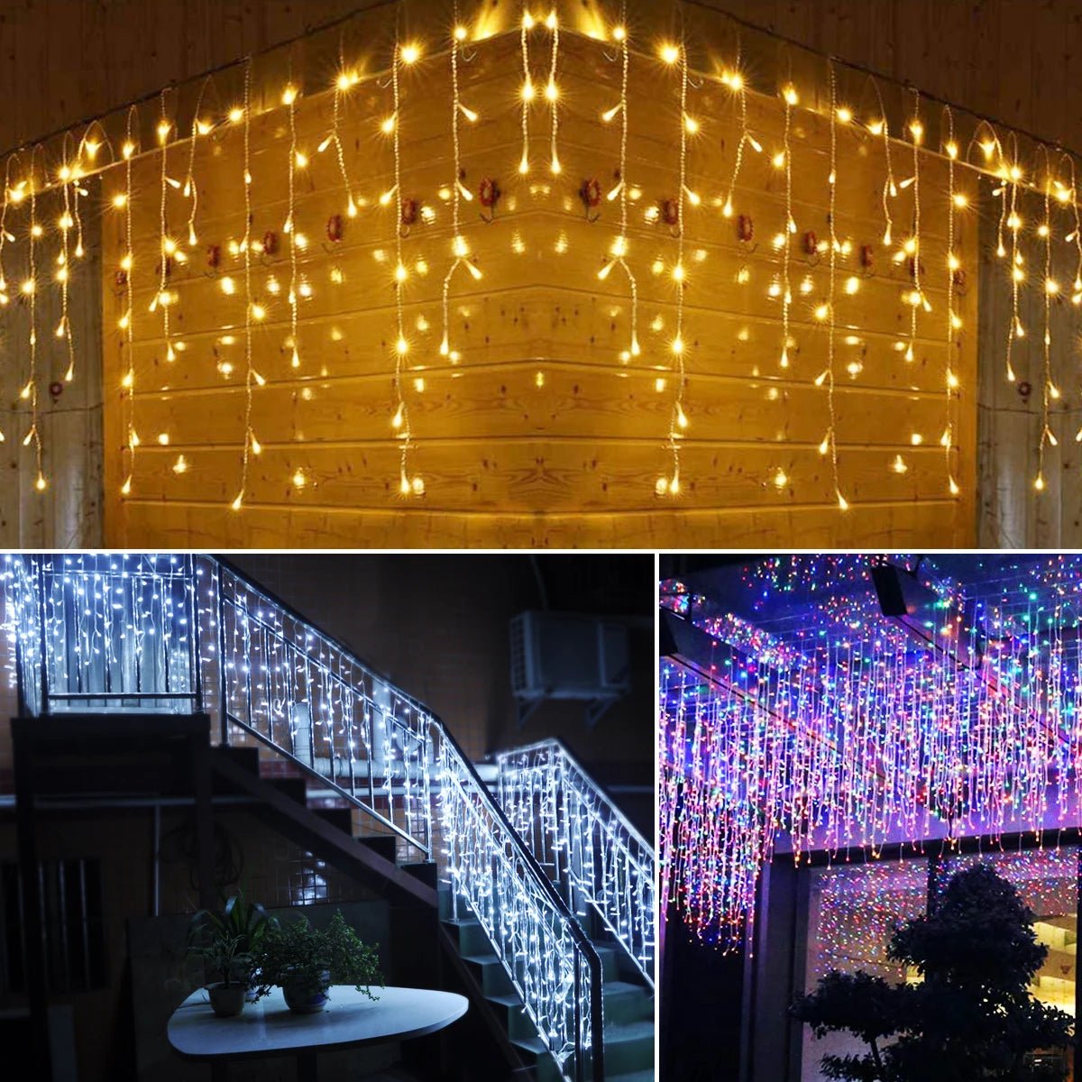 AuraGlow 5m LED String Lights With 8 Modes For Indoor And Outdoor Home Decor