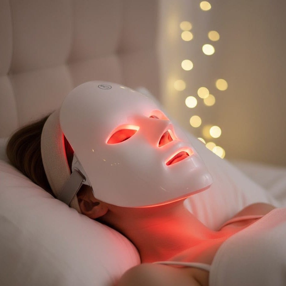 LuminaWave Wireless LED Light Therapy Mask With 7 Modes For Home Use Radiant Skin
