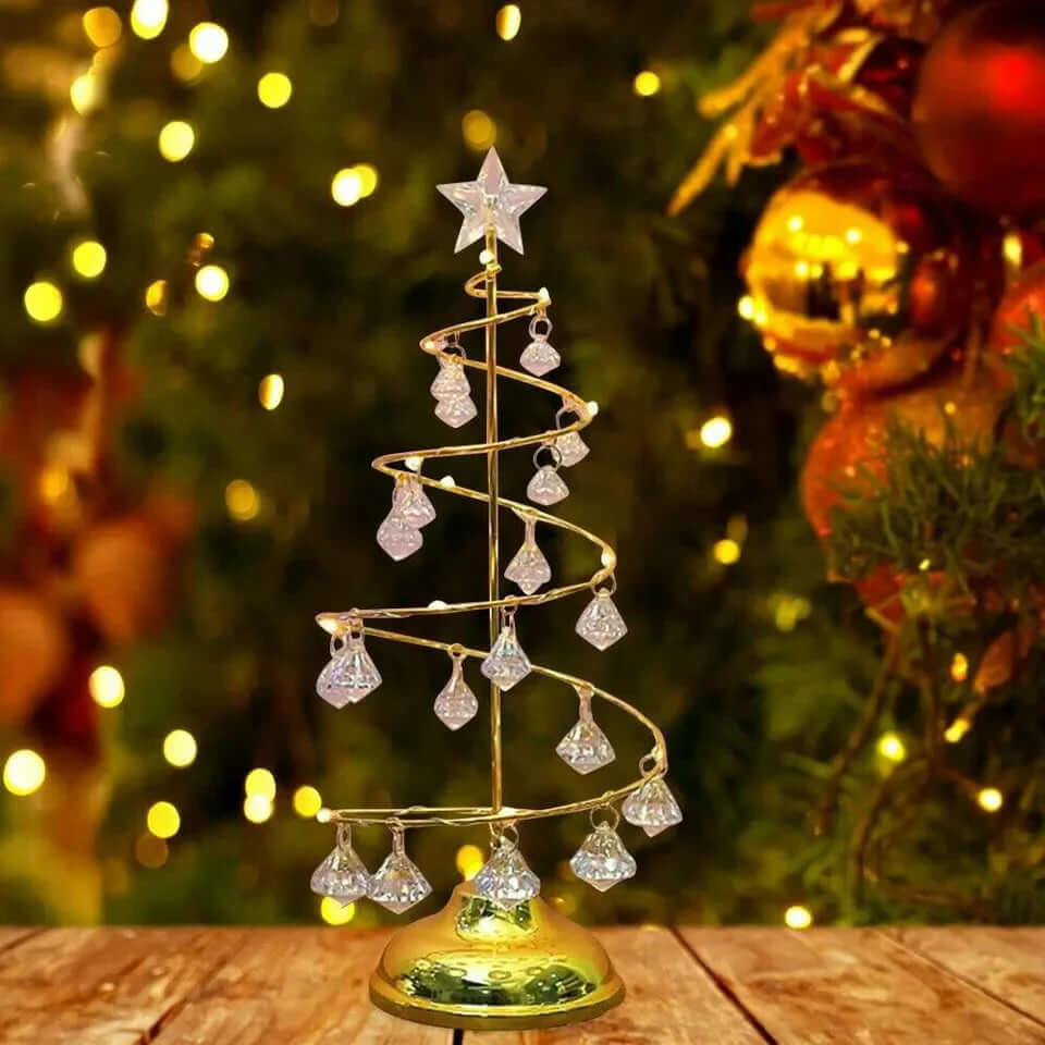 AuroraLeaf Luxurious Elegant LED Christmas Tree With Warm Glow For Home Office