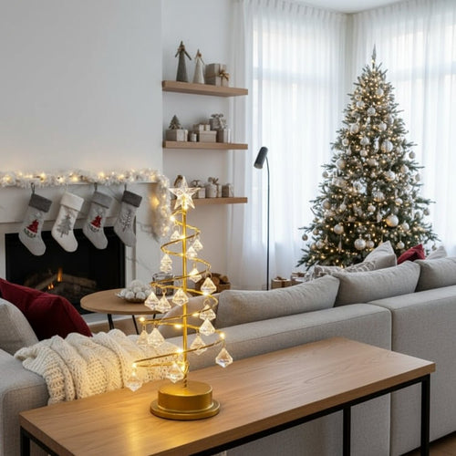 AuroraLeaf Luxuriöser Eleganter LED-Weihnachtsbaum mit Warmem Licht für Zuhause und Büro
