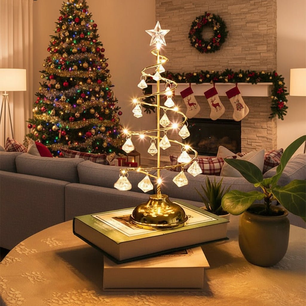 AuroraLeaf Luxurious Elegant LED Christmas Tree With Warm Glow For Home Office