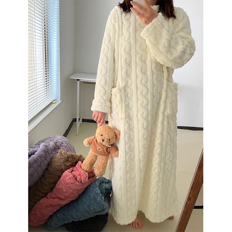 Cozy Haven női pamut flanel hálóing meleg, elegáns kényelem
