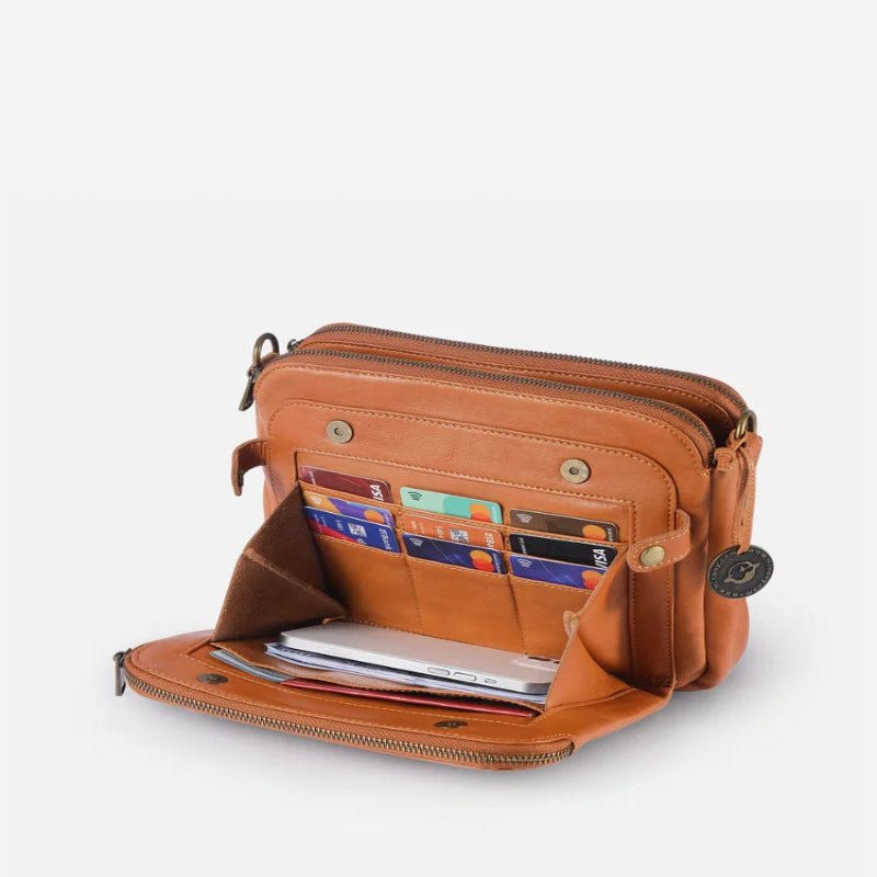 Leather Crossbody Bag For Women By Aurelia Timeless Elegant Genuine Leather Storage