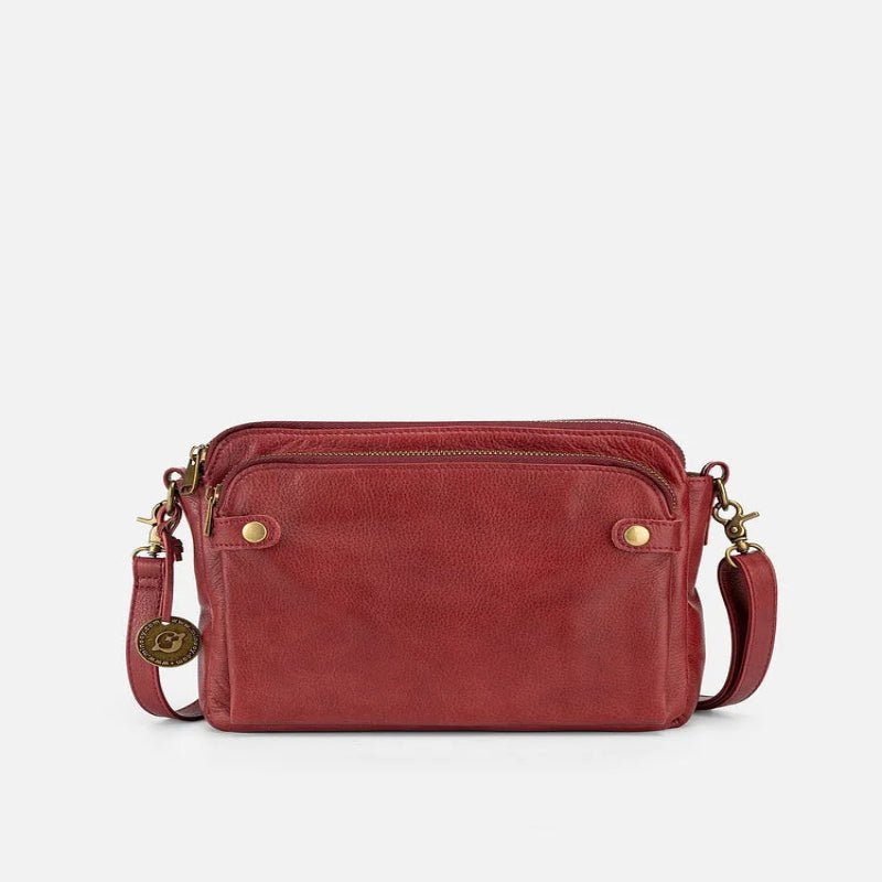 Leather Crossbody Bag For Women By Aurelia Timeless Elegant Genuine Leather Storage