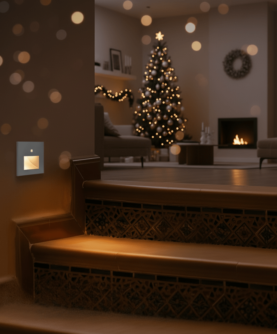 LumaNova LED-Wandlampe mit Bewegungssensor, langlebige Aluminium-Flurleuchte