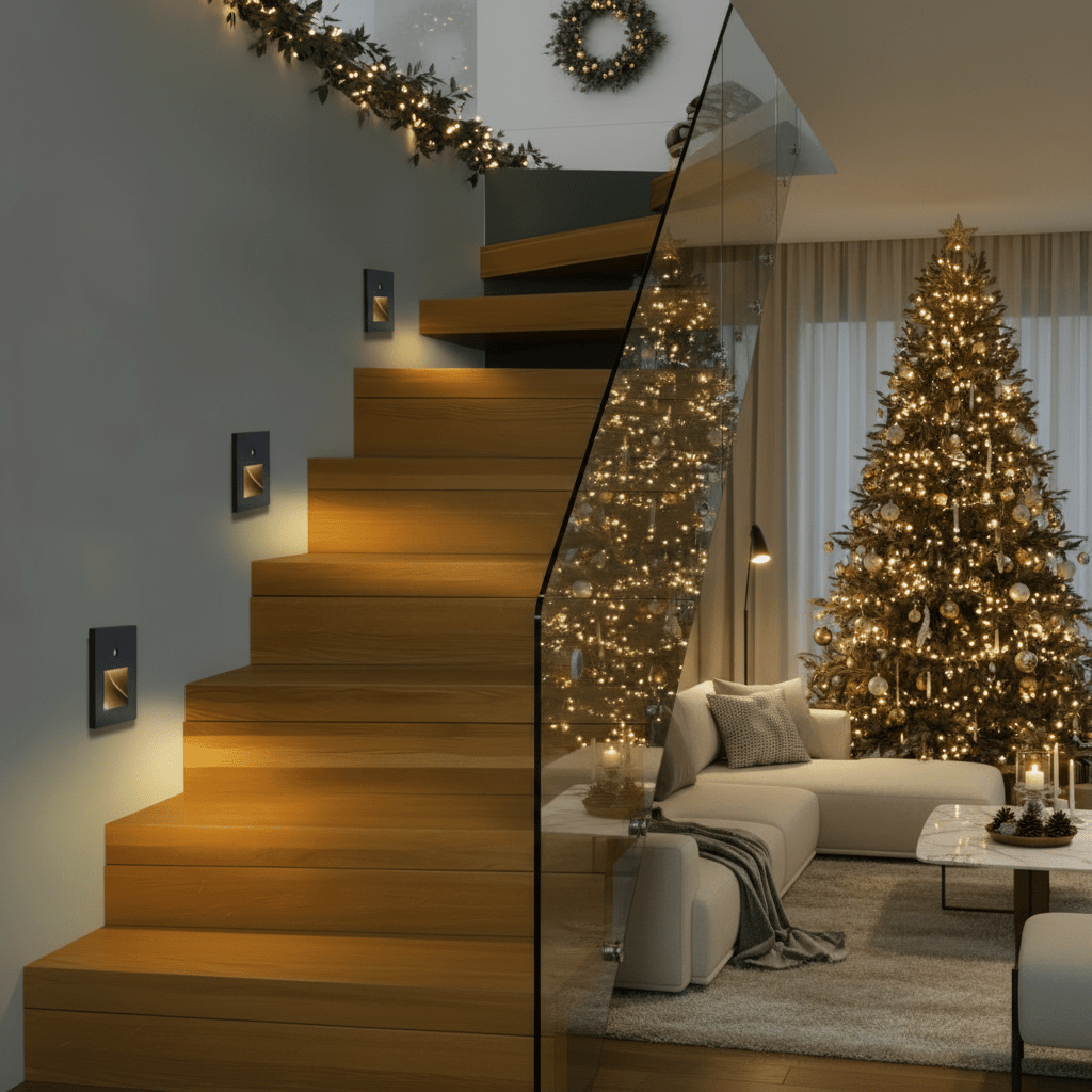 LumaNova LED-Wandlampe mit Bewegungssensor, langlebige Aluminium-Flurleuchte