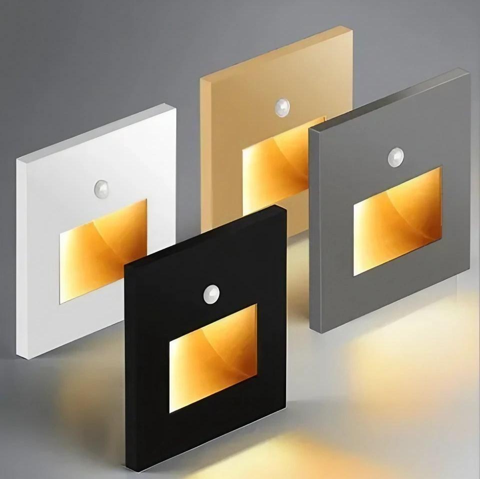 LumaNova LED vegglampe med bevegelsessensor, slitesterk aluminiumsarmatur for gangvei