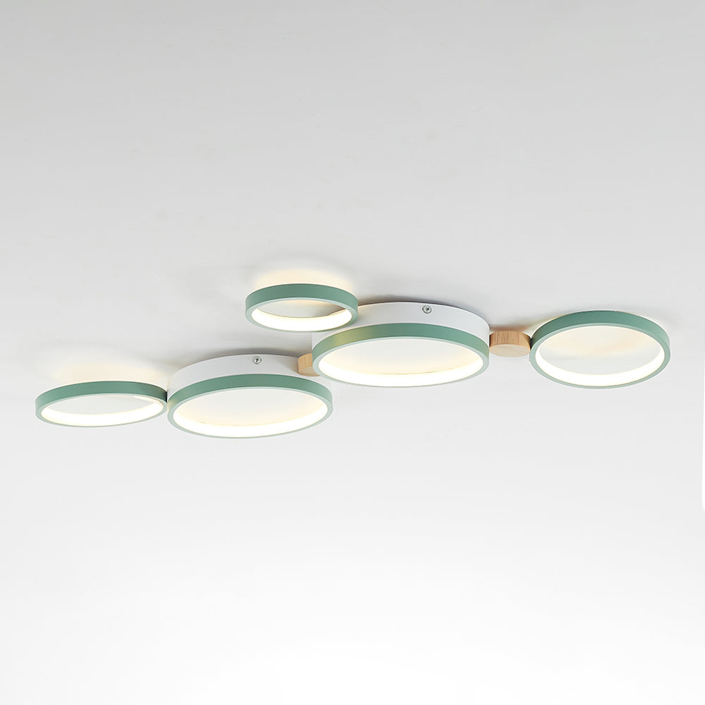AstraLuma Ceiling Lamp With White And Gray Metal Finish