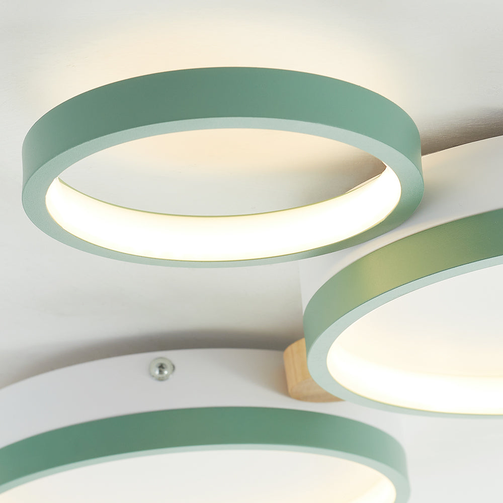 AstraLuma Ceiling Lamp With White And Gray Metal Finish