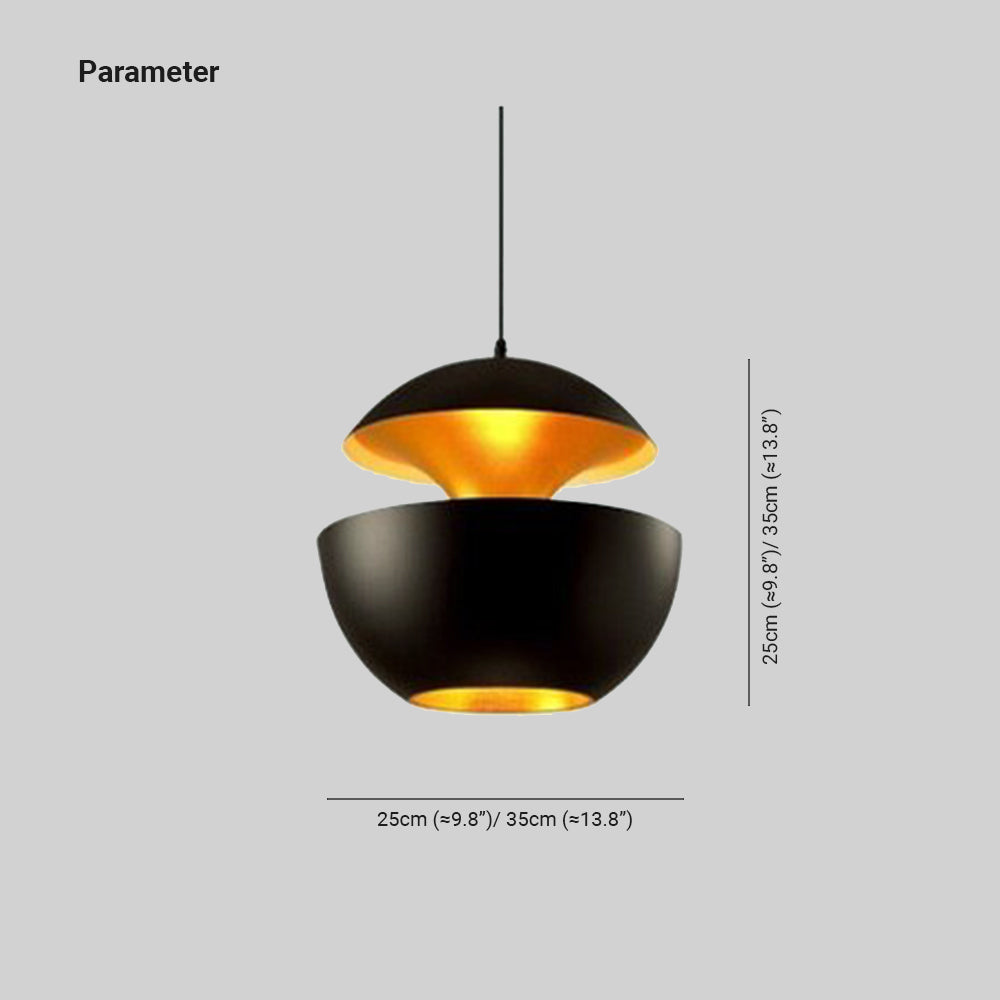 NexaLum Modern LED Pendant Light In Black And White