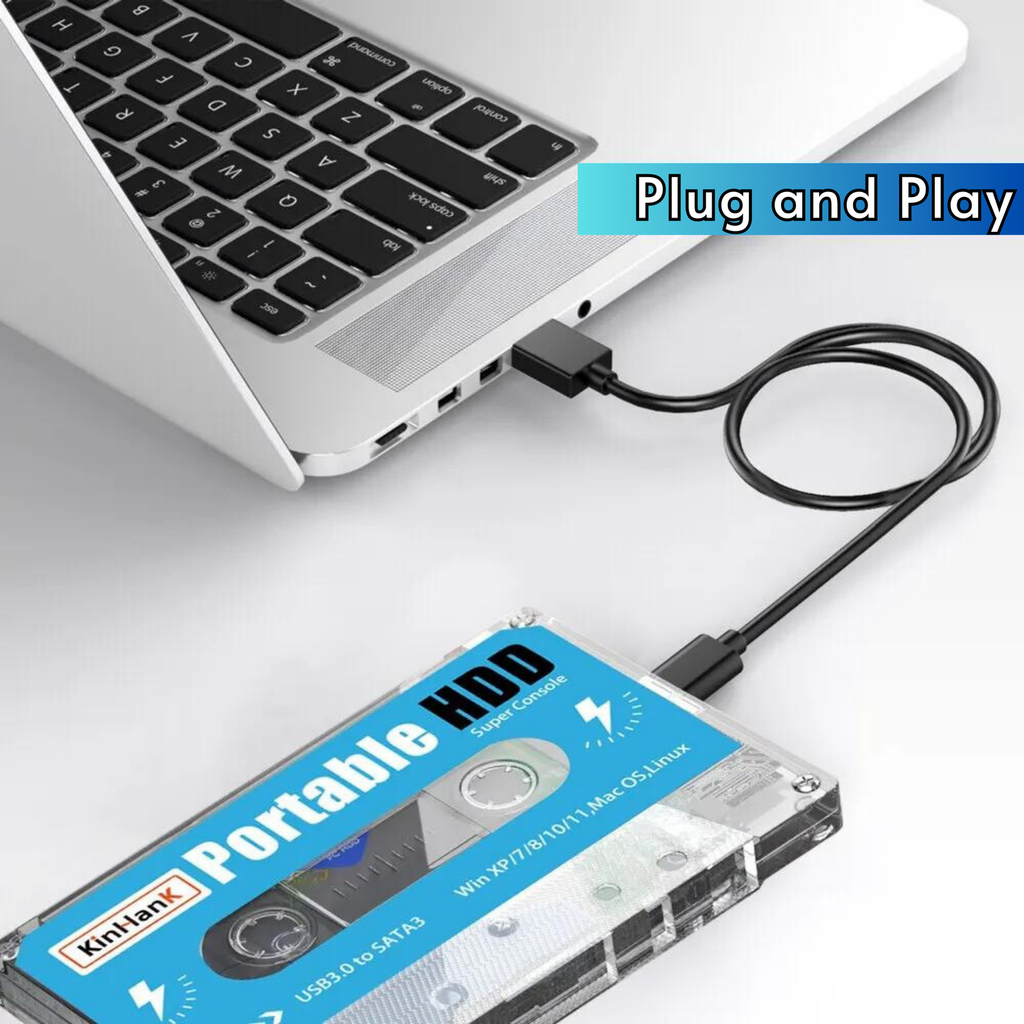 Retro Gaming Kassette - over 100.000 spil - plug and play! PS3, PS1, N64, WII++