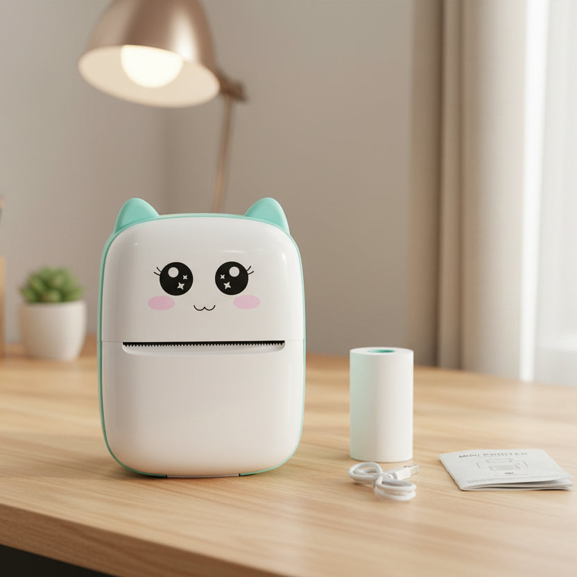 NovaLabel InkFree bærbar termisk etikettprinter med USB, Bluetooth og WiFi for SMB-er