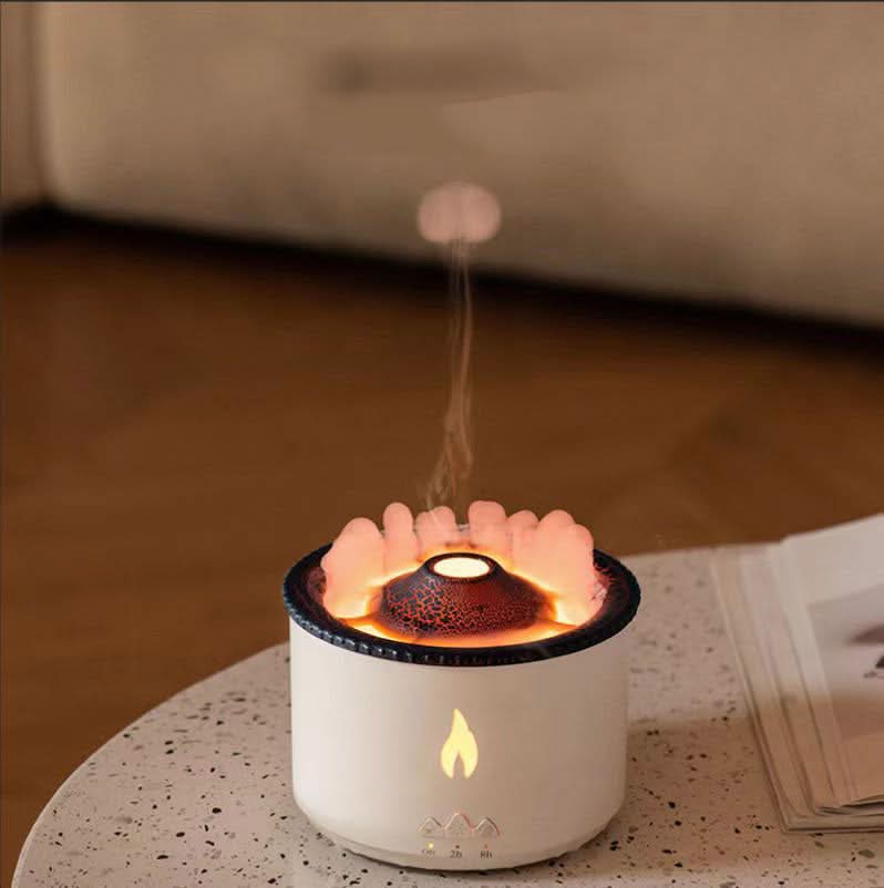 Umidificatore Aromatico LumaCloud con Effetto Fiamma e Luce Notturna per il Rilassamento