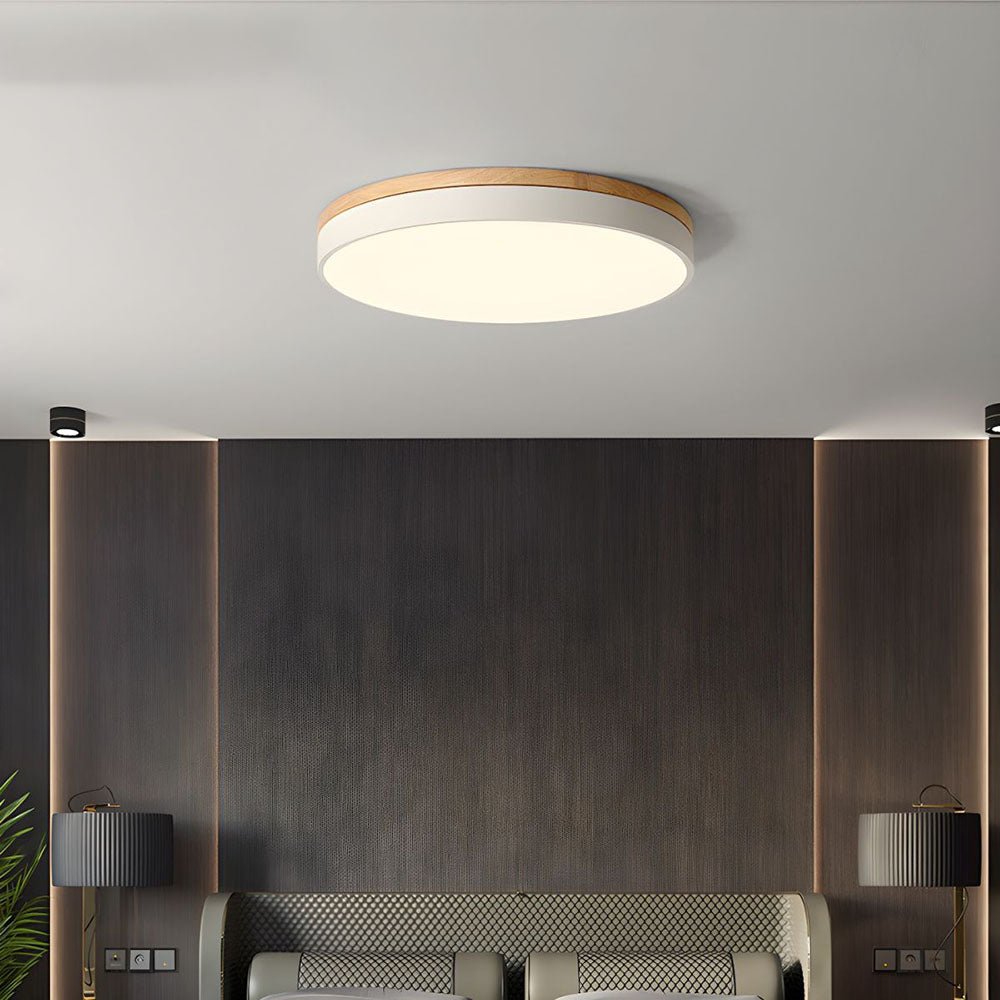 12-Inch LED Ceiling Light With Layered Ring Frame, Flush Mount