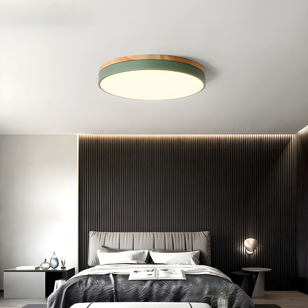 12-Inch LED Ceiling Light With Layered Ring Frame, Flush Mount