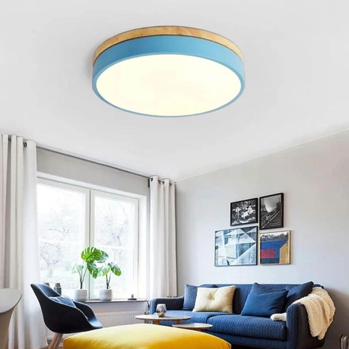 12-Inch LED Ceiling Light With Layered Ring Frame, Flush Mount