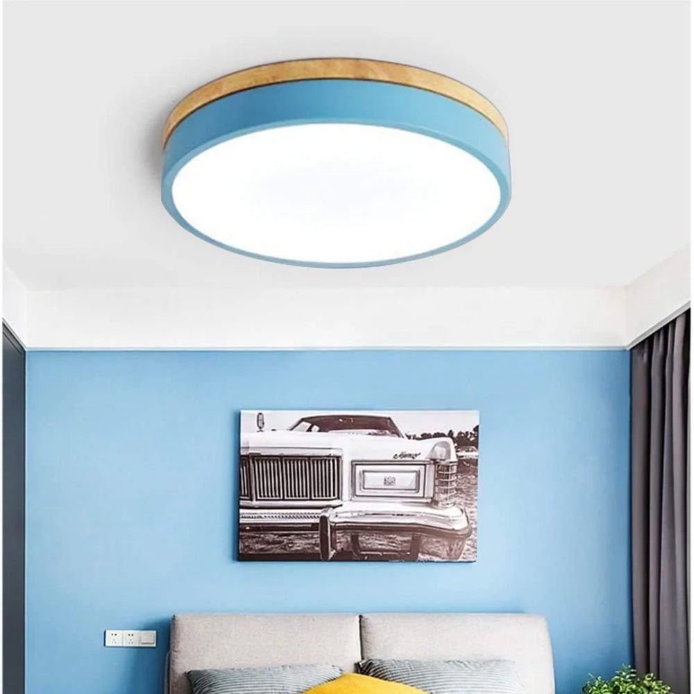12-Inch LED Ceiling Light With Layered Ring Frame, Flush Mount