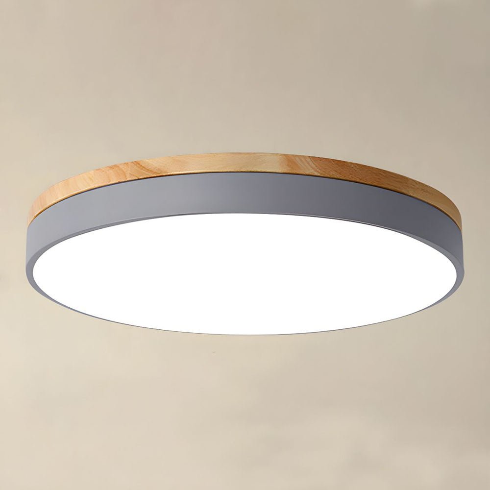 12-Inch LED Ceiling Light With Layered Ring Frame, Flush Mount