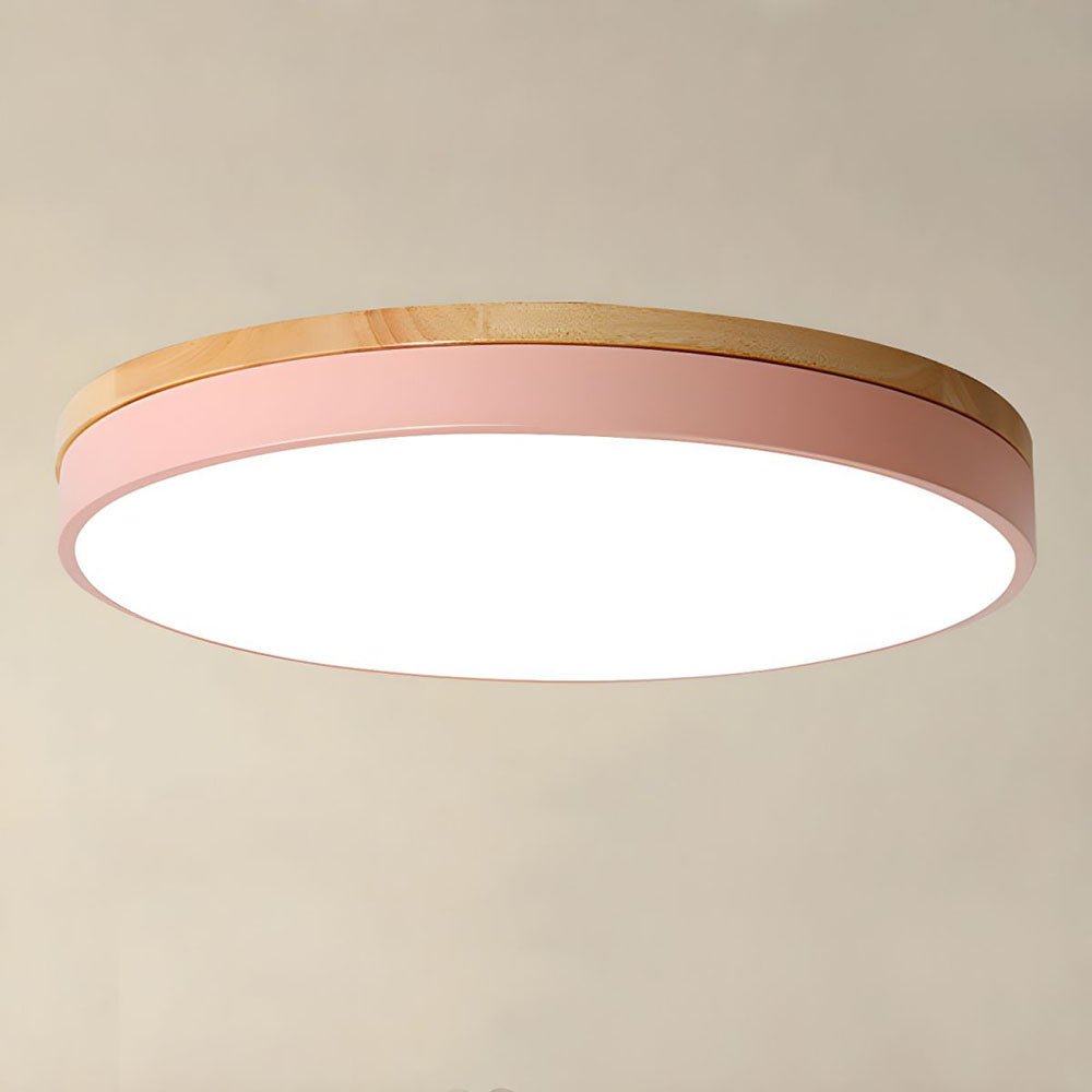 12-Inch LED Ceiling Light With Layered Ring Frame, Flush Mount