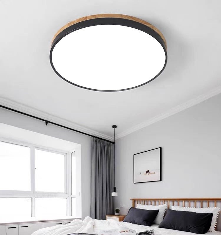 12-Inch LED Ceiling Light With Layered Ring Frame, Flush Mount