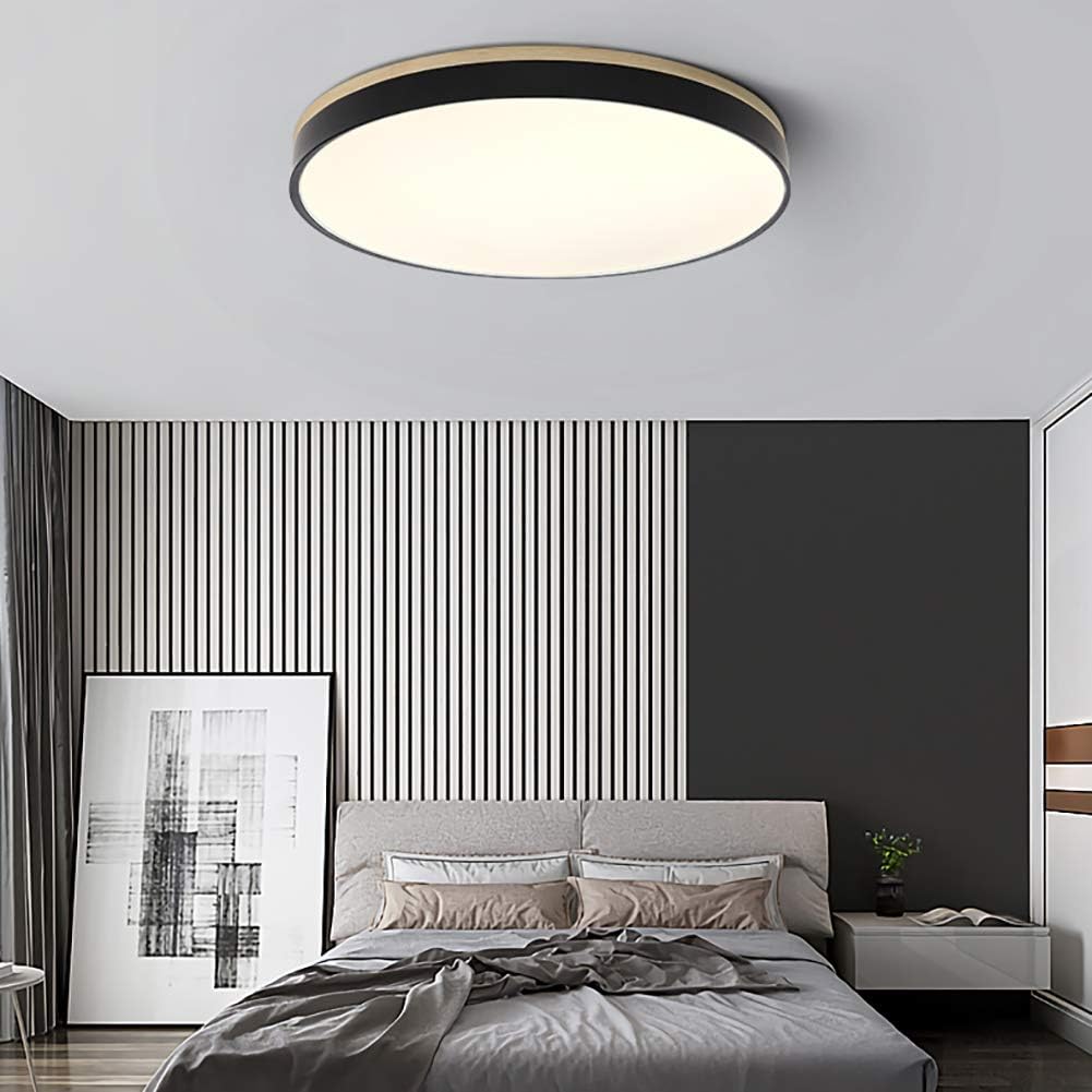 12-Inch LED Ceiling Light With Layered Ring Frame, Flush Mount
