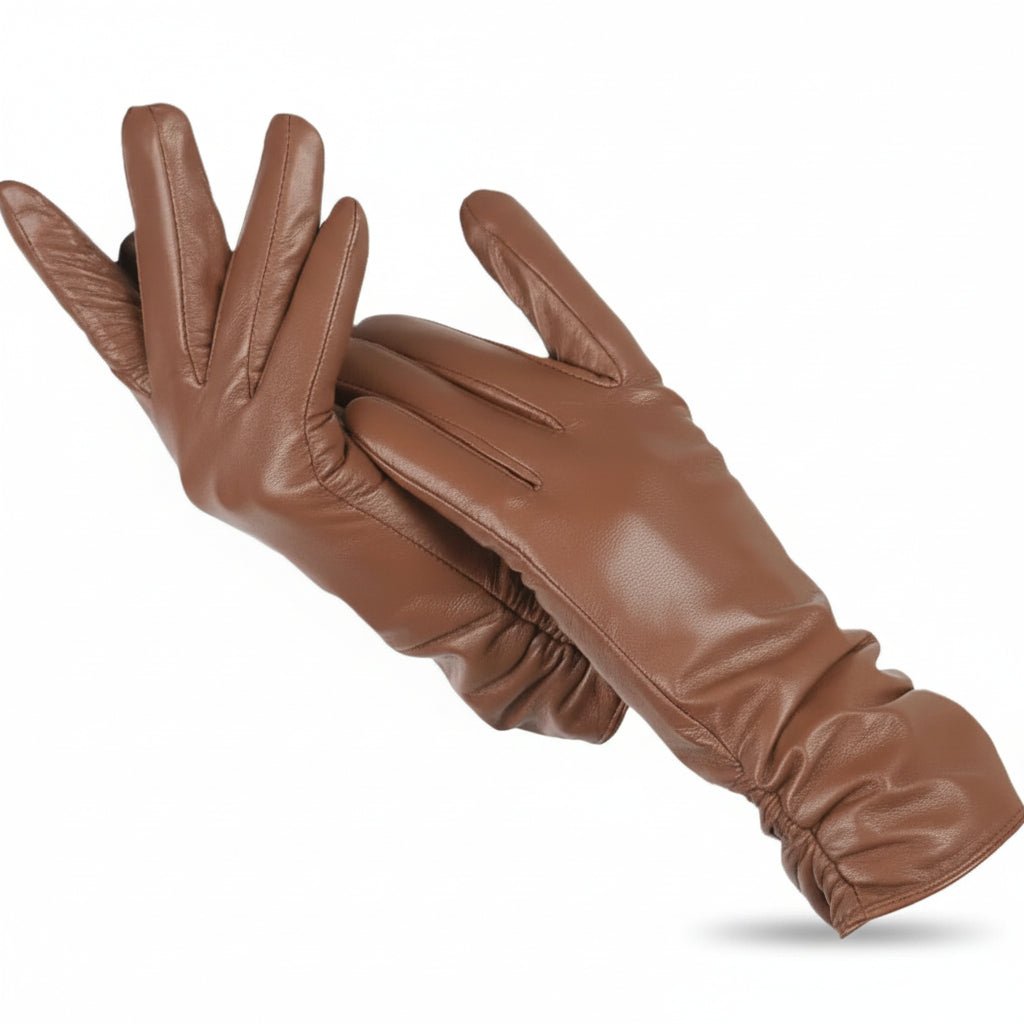 כפפות עור LUXLEATHER לנשים עם ריפוד חורפי