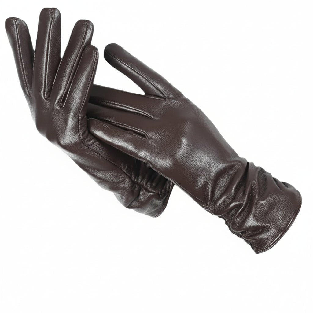 כפפות עור LUXLEATHER לנשים עם ריפוד חורפי
