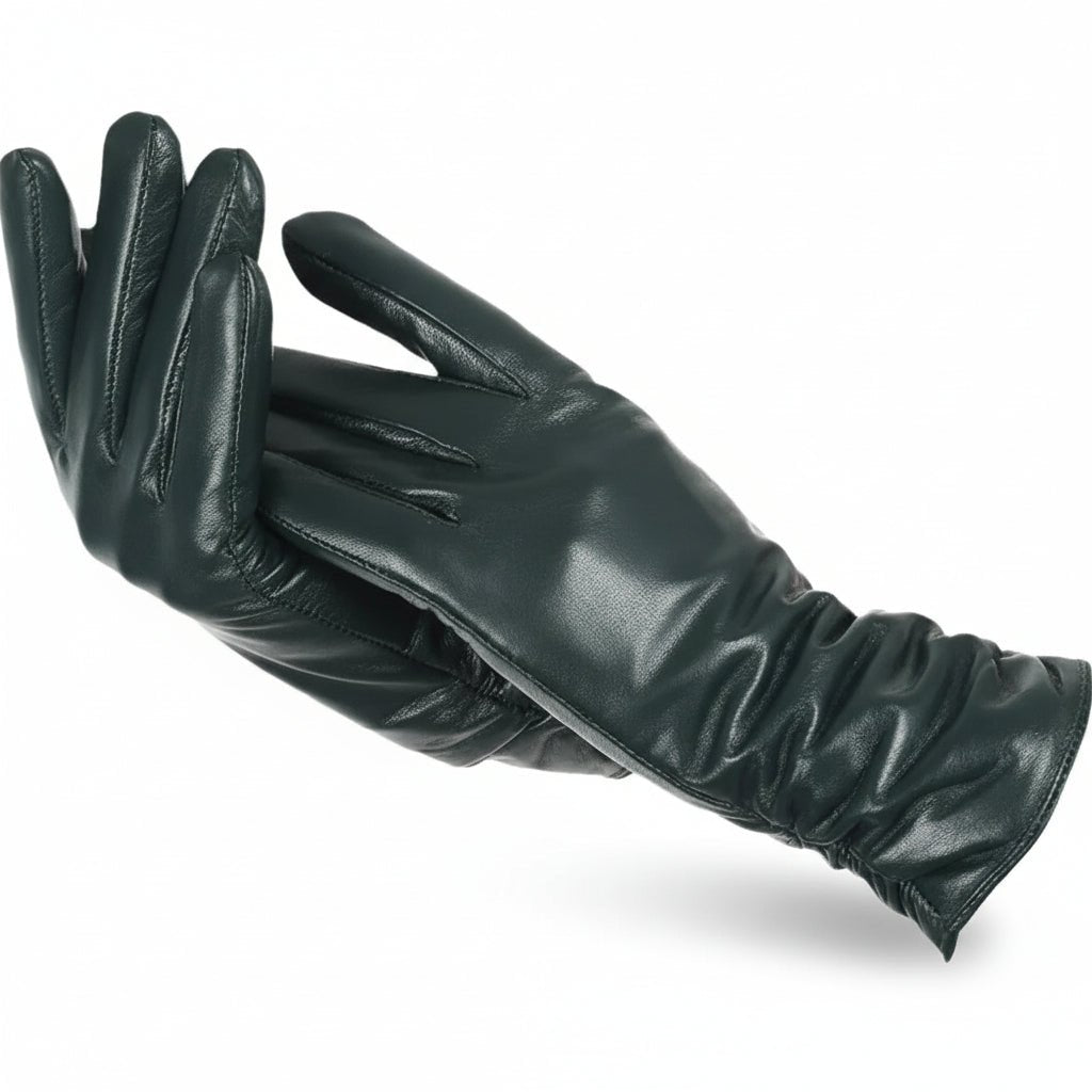 כפפות עור LUXLEATHER לנשים עם ריפוד חורפי