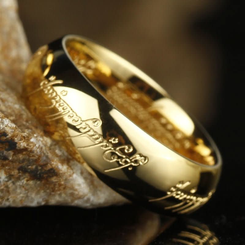 Lumen Glødende Rune Ring Smykke med Inngravert Mantra for Positivitetssøkere