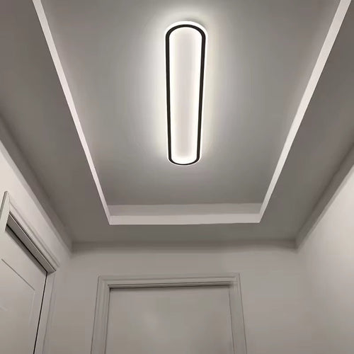 Lámpara de techo LED lineal de 36 pulgadas para pasillo, con diseño metálico | compagnien