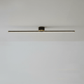 Sleek Linear Ceiling Light With Metal Frame, 24 Inch