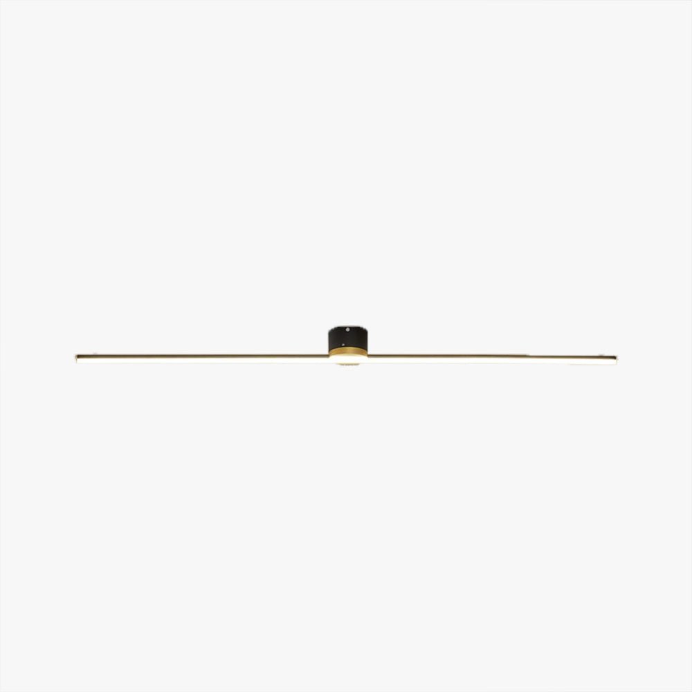 Sleek Linear Ceiling Light With Metal Frame, 24 Inch