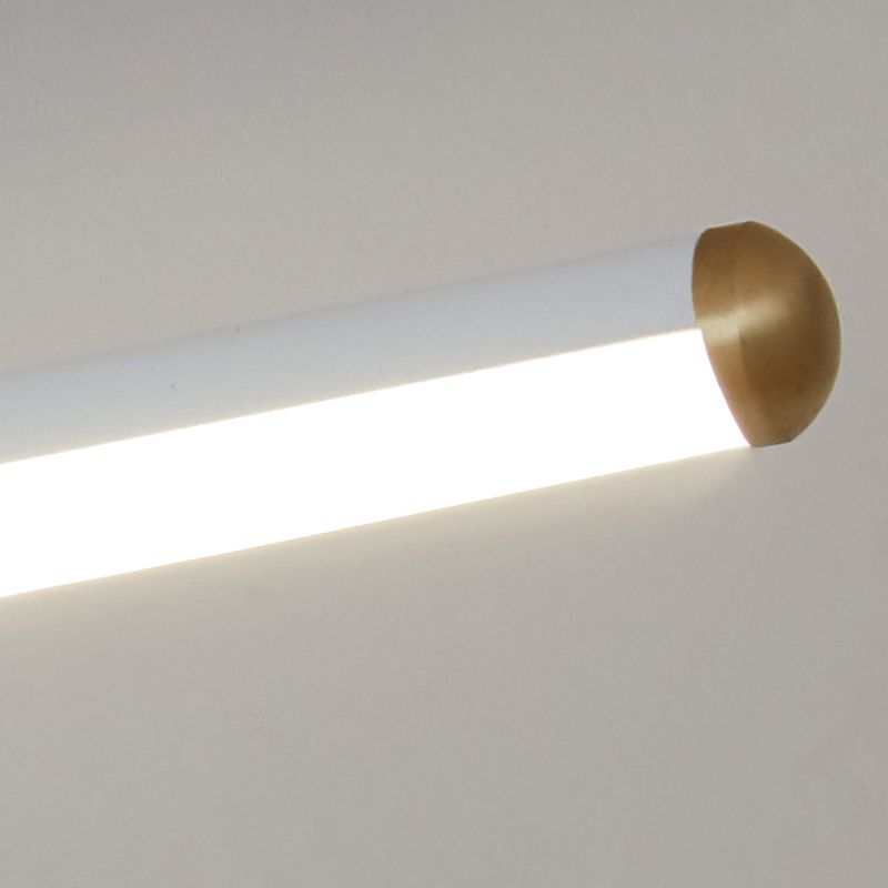 Sleek Linear Ceiling Light With Metal Frame, 24 Inch