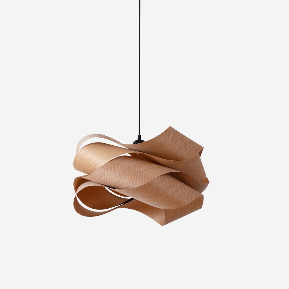 Elara Wood Grain Pendant Lamp for Dining Room Ambient Lighting