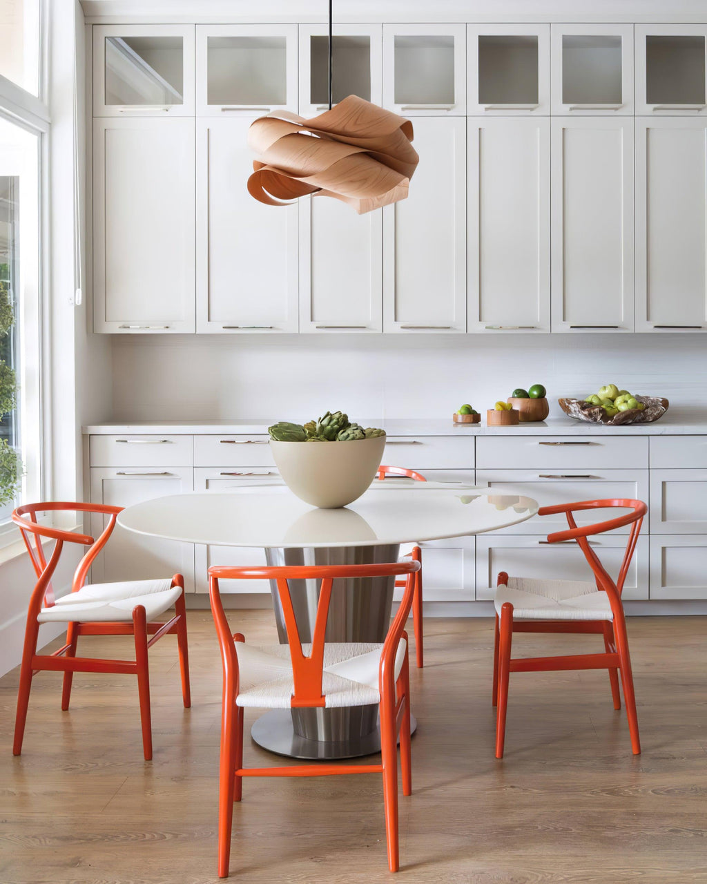 Elara Wood Grain Pendant Lamp for Dining Room Ambient Lighting